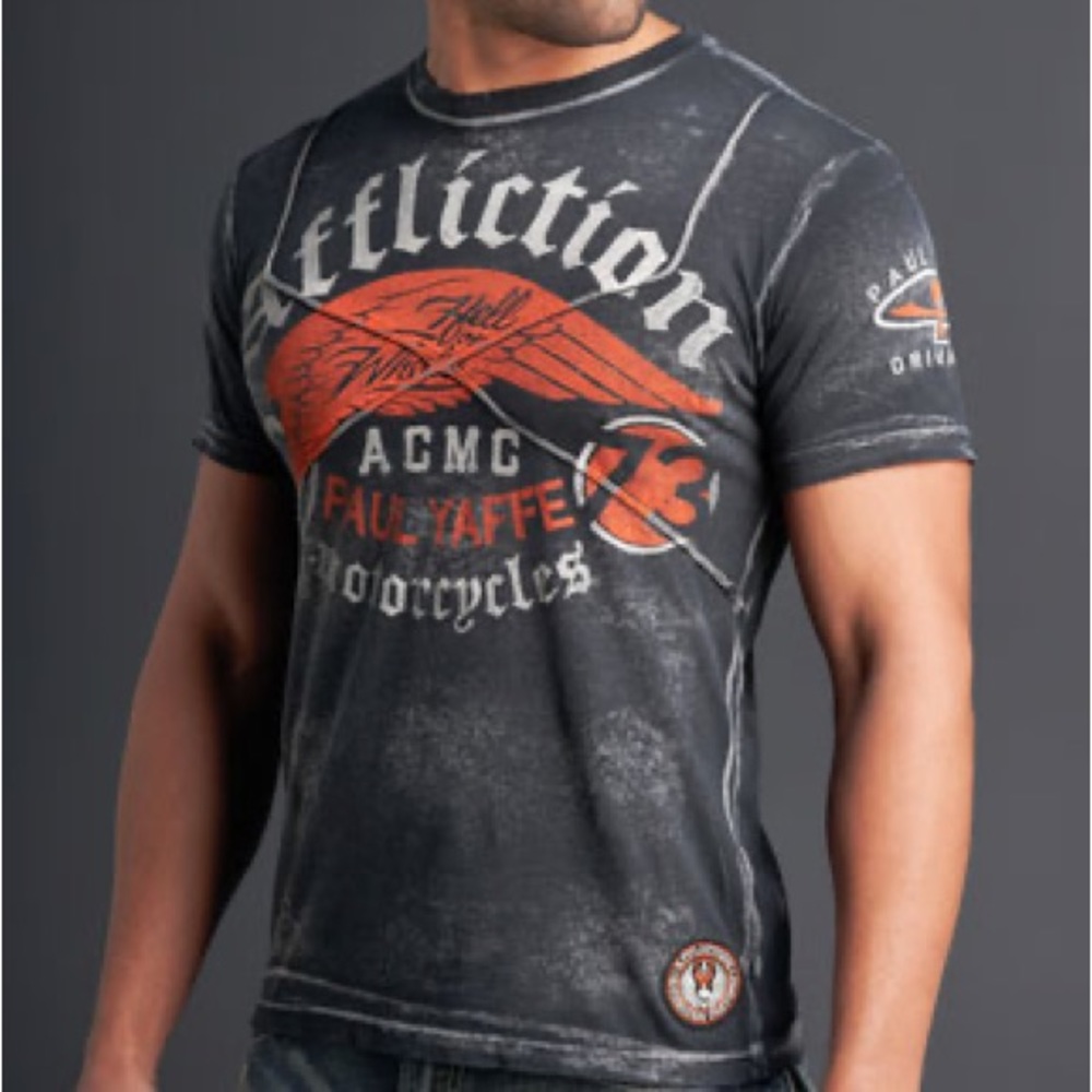 NWT Affliction Paul Yaffe men’s T-shirt - Picture 8 of 8
